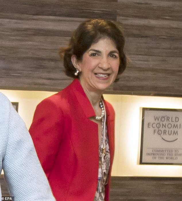 Direktorin des CERN, Fabiola Gianotti, während eines Treffens beim Weltwirtschaftsforum (WEF)
