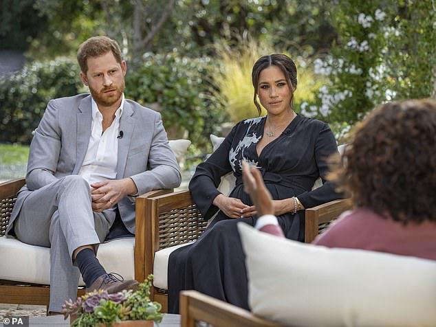 Oprah Winfrey's interview with the Duke and Duchess of Sussex was broadcast in March 2021