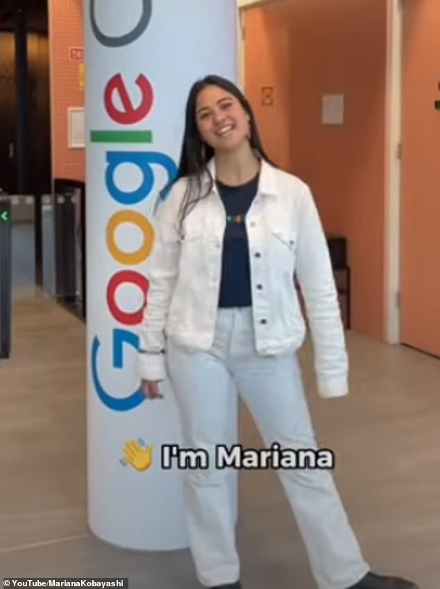 Mariana Kobayashi (im Bild) sicherte sich eine Stelle als Account Executive bei Google, nachdem sie einen kreativen Video-Lebenslauf eingereicht hatte, dessen Erstellung 10 Stunden dauerte