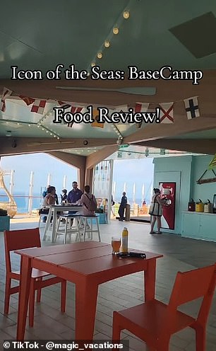 In a TikTok created by travel agents Suzie and Lee Altpeter, they rate some of the bites on offer at the Basecamp eatery