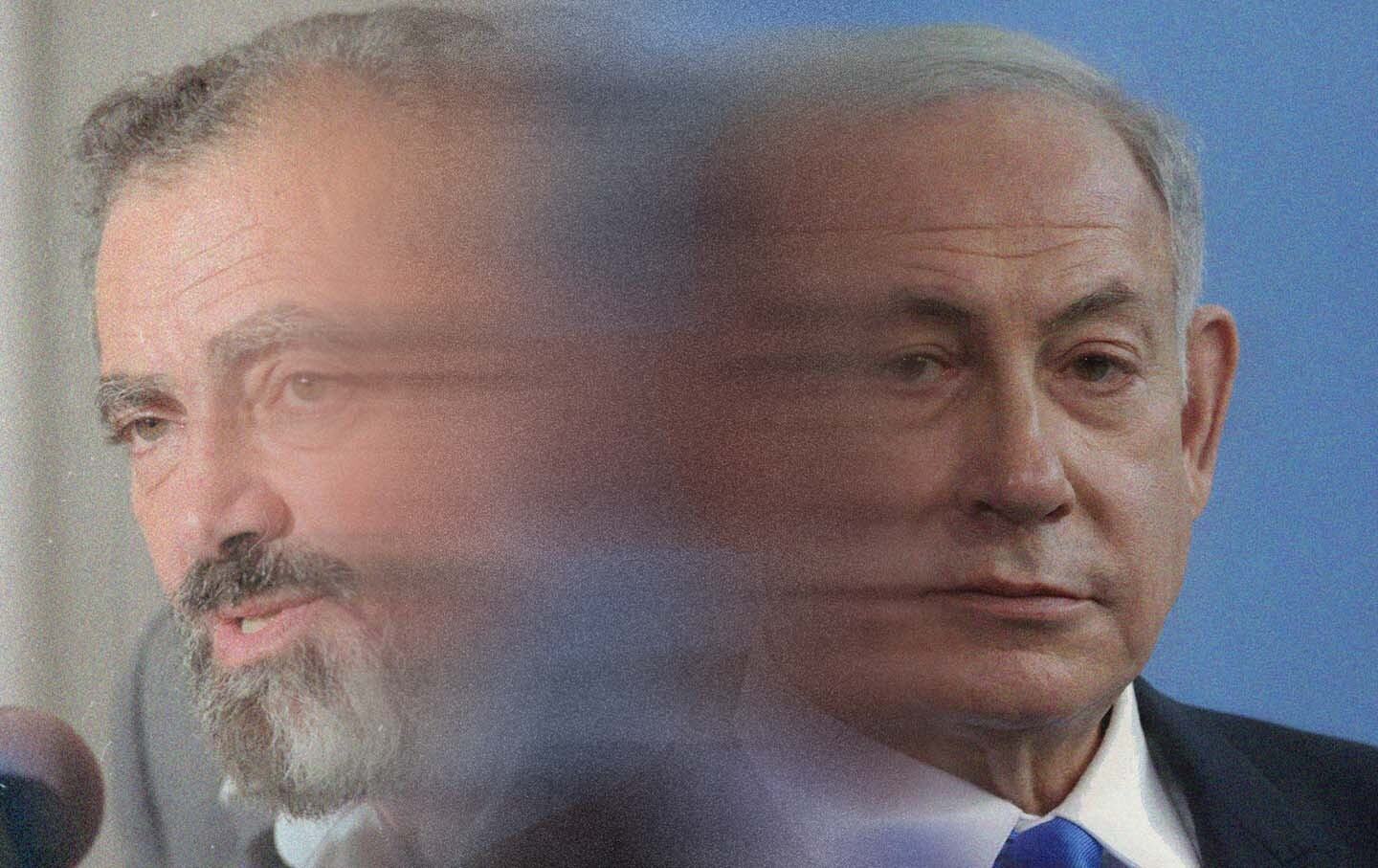 Meir Kahane (links) und Benjamin Netanyahu (rechts) redigierten nebeneinander.