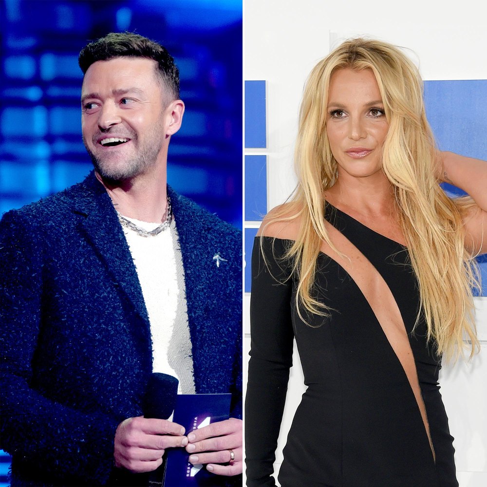 Justin Timberlake versucht, sich während der „Music Return 690“-Diskussion von Britney Spears nicht unterkriegen zu lassen