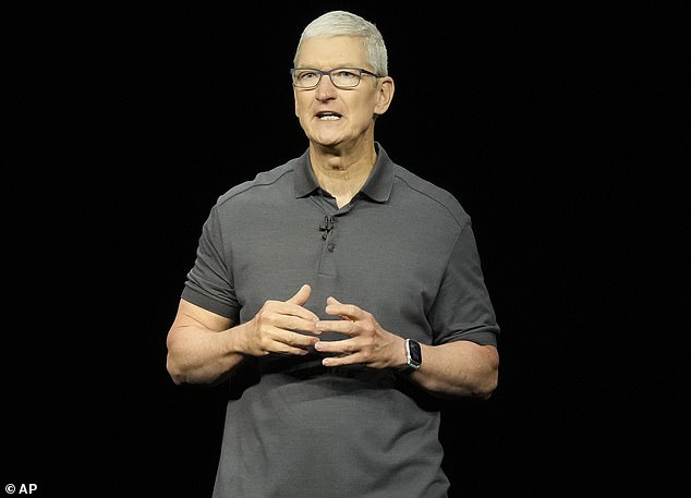 Tim Cook, CEO von Apple (im Bild), sagt, dass der Technologieriese irgendwann im kommenden Jahr eine große Ankündigung über neue KI-Funktionen machen wird