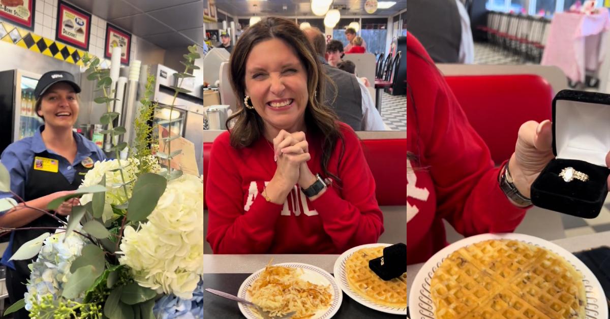 Mann macht im Waffle House im viralen Clip einen Heiratsantrag