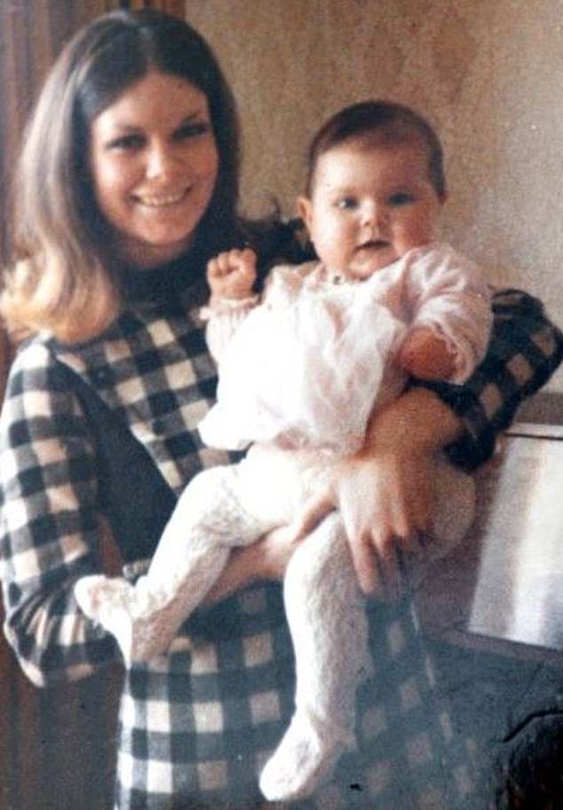Marie Lyon with her daughter Sarah in 1971. Sarah was born with a partially formed arm, which Ms Lyon believes was the result of taking Primodos