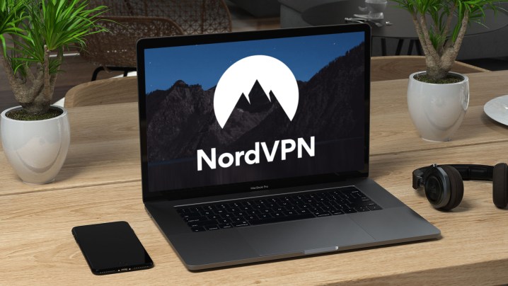 NordVPN läuft auf einem MacBook Pro.