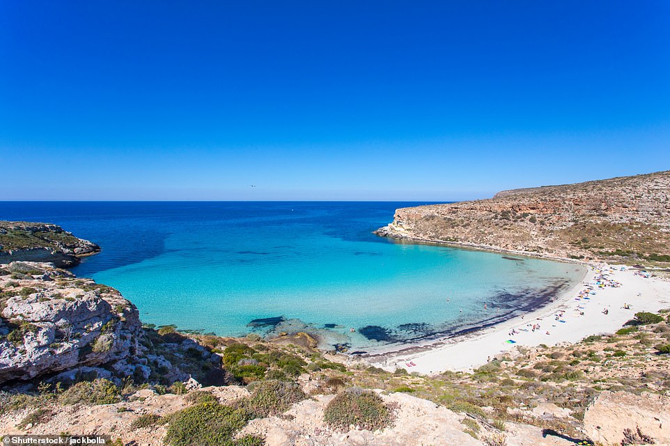 Italy's Spiaggia dei Conigli on Lampedusa island in Sicily wins the silver medal in the global list. Visitors praised its 'clean environment' and unforgettable 'great views' in reviews on Tripadvisor