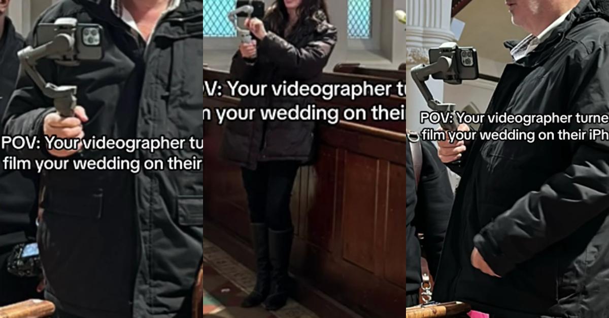 Videofilmer bringt iPhone zur Hochzeitszeremonie mit