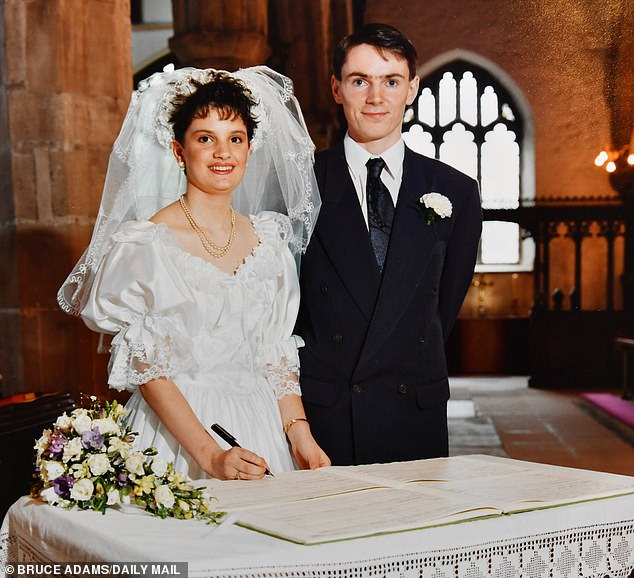 The father of Britain's biggest family Noel Radford has defended getting his now wife Sue pregnant when he was 17 and she was 13, saying they were 'both kids in the eyes of the law'. The couple are pictured getting married when Sue was 17 and Noel was 21