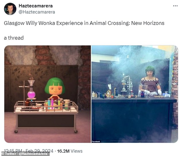 Die Sims sind nicht das einzige Spiel, das eine Nachbildung des Willy-Wonka-Erlebnisses bietet.  Gestern hat ein Benutzer das Ereignis in Animal Crossing: New Horizons zum Leben erweckt