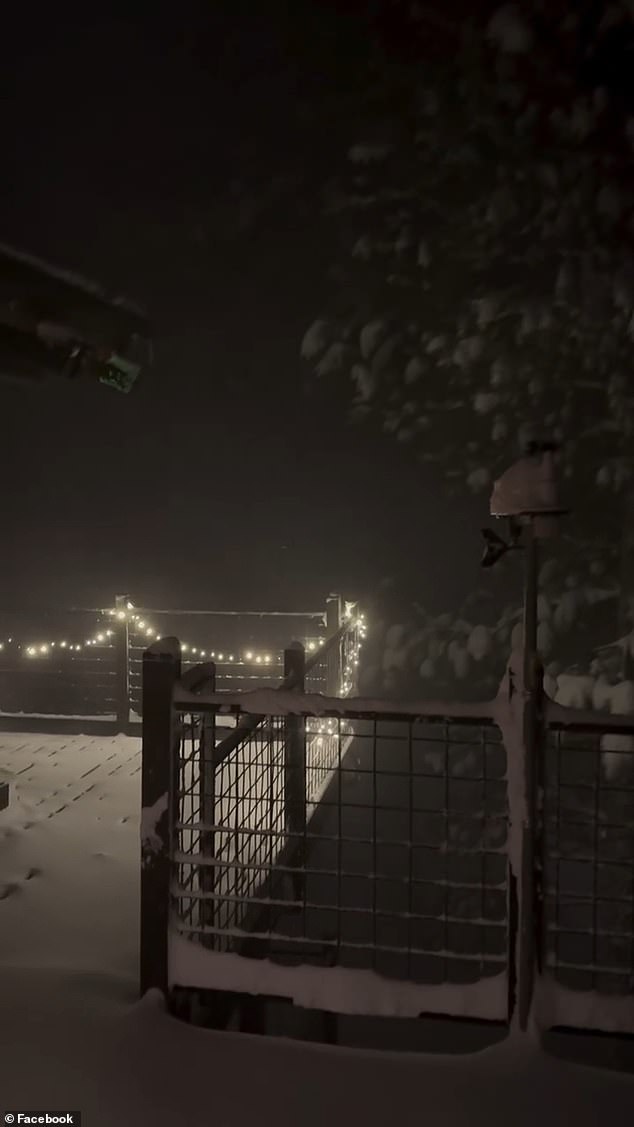The snow could be seen piling up at resorts in the Sierra Tahoe
