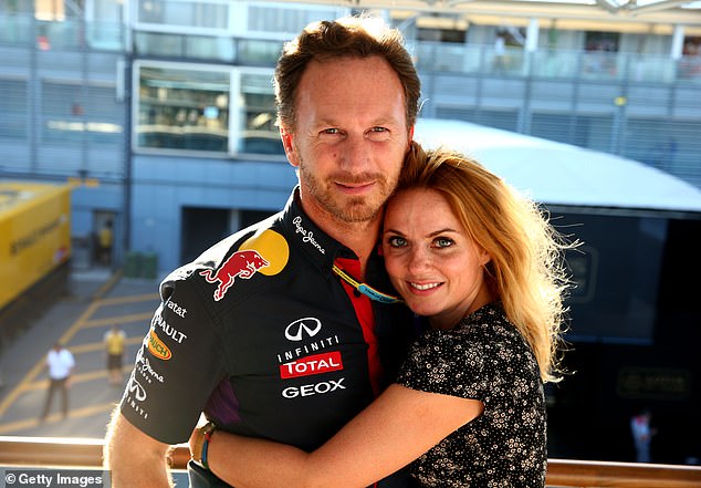 Horner und seine Frau – Spice Girl Geri Halliwell – posieren nach dem F1-Grand-Prix von Italien im Jahr 2014