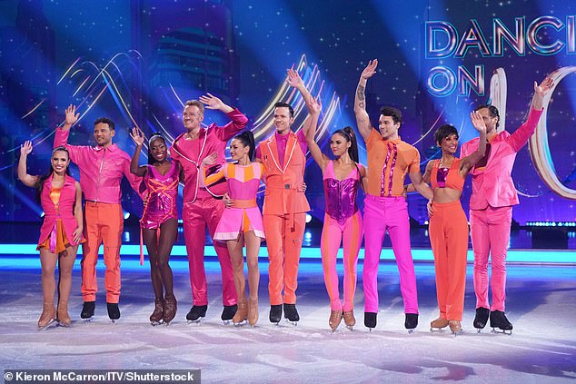 The celebs saw their skating skills pushed to the limits as they performed twice, with one dance seeing them forced to master working on wires as they flew high above the rink