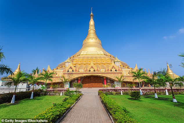 The Global Vipassana Pagoda is a Meditation dome hall with a capacity to seat around 8,000 Vipassana meditators near Gorai, in the north western part of Mumbai