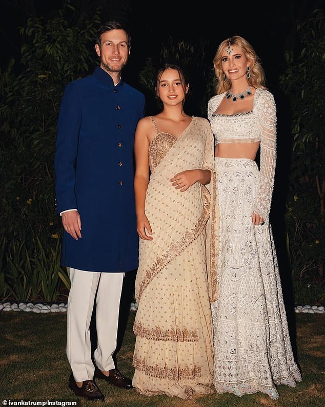 Ivanka mit Ehemann Jared Kushner und Tochter Arabella bei der rauschenden Hochzeitsfeier