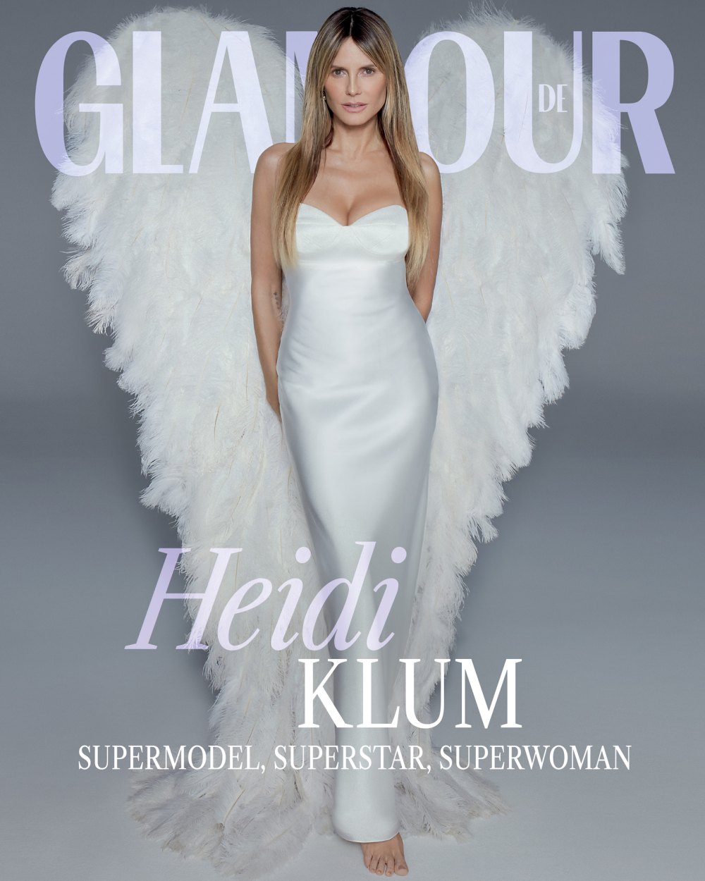 Heidi Klum probiert noch einmal ihre Victoria Secret-Engelsflügel an
