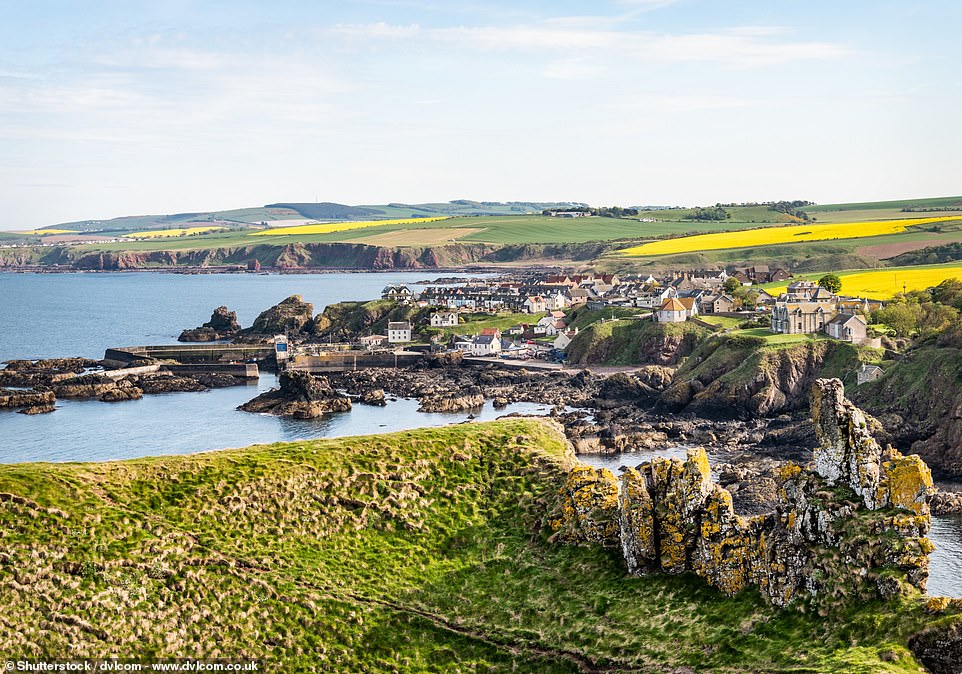 7. ST ABBS, SCOTTISH BORDERS, SCOTLAND: Marvel movie fans might recognise this quaint village from Avengers: Endgame, says Big 7 Travel. 'While the harbour is dotted with colourful fishing boats and the whitewashed houses are beautiful, the rugged coastal scenery is the standout here,' it adds, praising its volcanic cliff faces and unspoilt sea views
