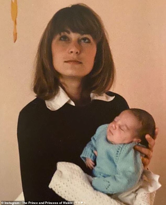Carole and her husband Michael, 74, have long been known for their hands-on parenting approach. Carole pictured with baby Kate
