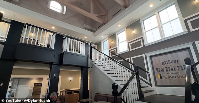As he opens the 'fancy door' and steps inside, Dylan is shocked by the interiors with a 'grand staircase leading up to the second floor' and exposed wooden beams in the ceiling