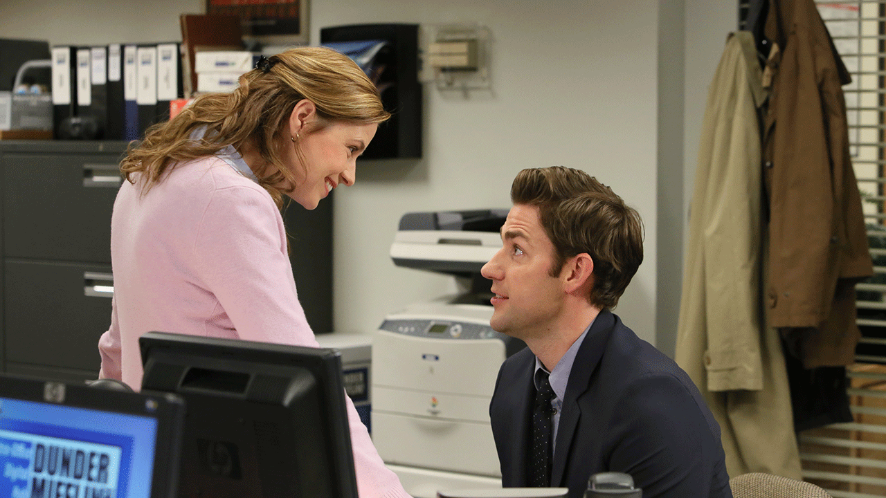 Jenna Fischer und John Krasinski als Pam und Jim in "Das Büro"