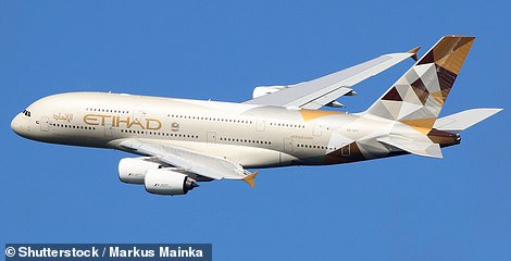 Big bird: An Etihad A380 superjumbo