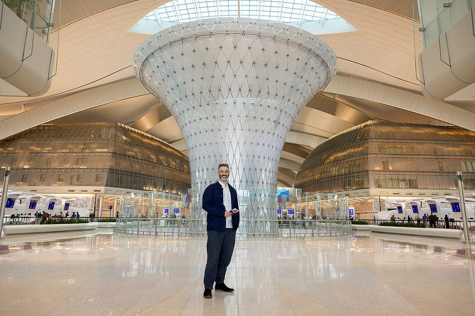 The future of air travel: Ted takes in the glittering magnificence of Zayed International Airport Terminal A