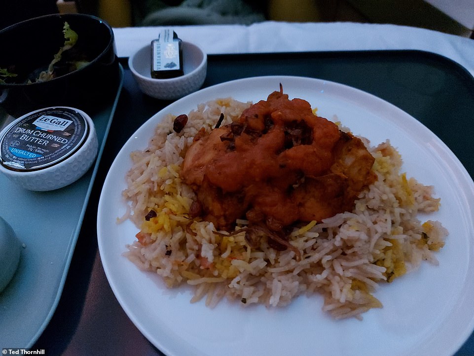 A 'delicious chicken madhbi main – succulent and sensuously spicy'
