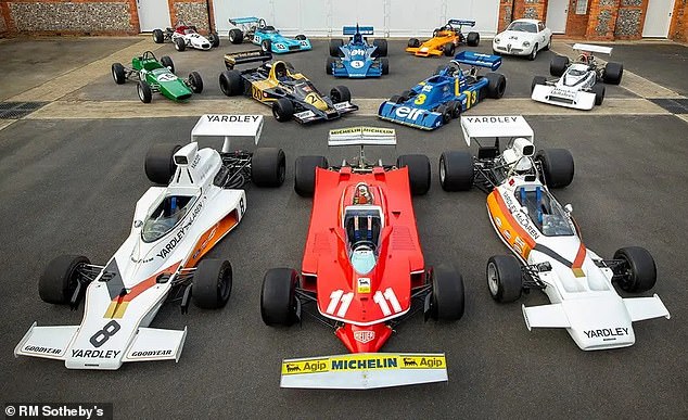 Die komplette Sammlung von Scheckters Autos, die – wenn sie zu ihrem höheren Schätzpreis verkauft werden – dem ehemaligen F1-Champion rund 11 Millionen Pfund einbringen könnten