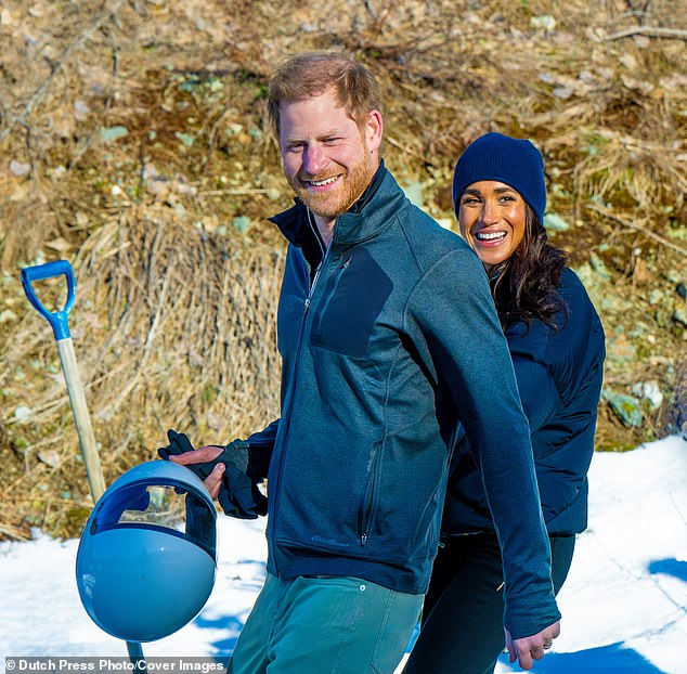 Prince Harry and Meghan (seen together in Canada last month) are understood to have traveled to Austin together on Thursday
