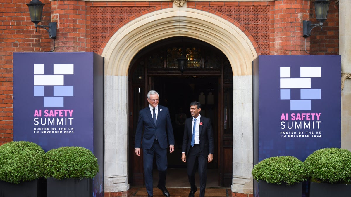 Französischer Finanzminister mit britischem Premierminister