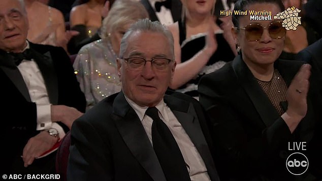 Kimmel said: 'Here's some fun Oscar trivia. 48 years ago, Robert de Niro and Jodie Foster were nominated for Taxi Driver and are both nominated again tonight. 1976 was the year. That's pretty crazy'