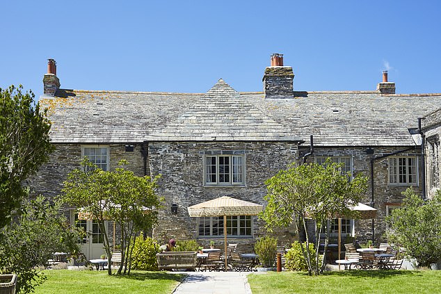 Boutique hotel The Pig near Harlyn Bay, which is a family-friendly beach in Cornwall