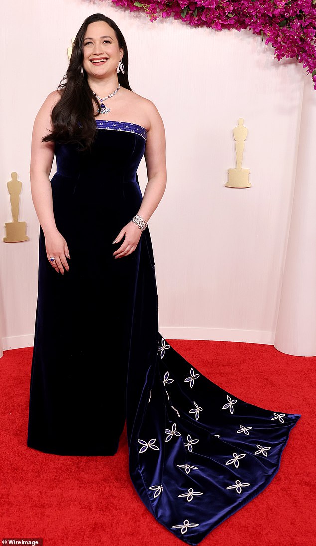 Lily Gladstone added meaning to her Academy Awards look by choosing to wear a gown that represented Native American culture
