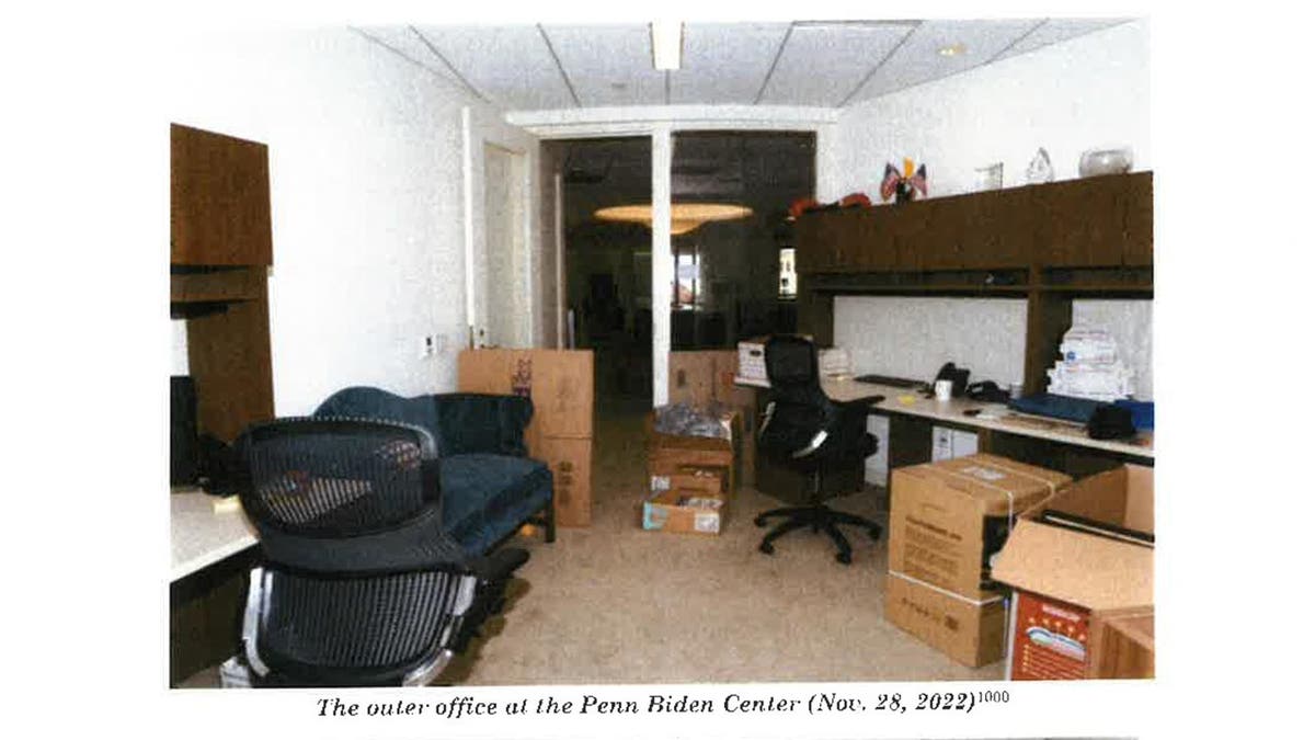 das Außenbüro im Penn Biden Center am 28. November 2022.
