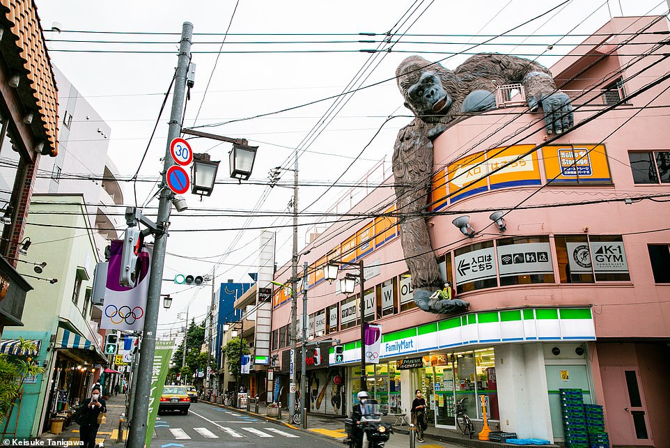 Chazawa-dori, a street in Tokyo's Sangenjaya district that ranks ninth, is 'presided over by a giant gorilla jutting out from the rooftop of a FamilyMart convenience store'