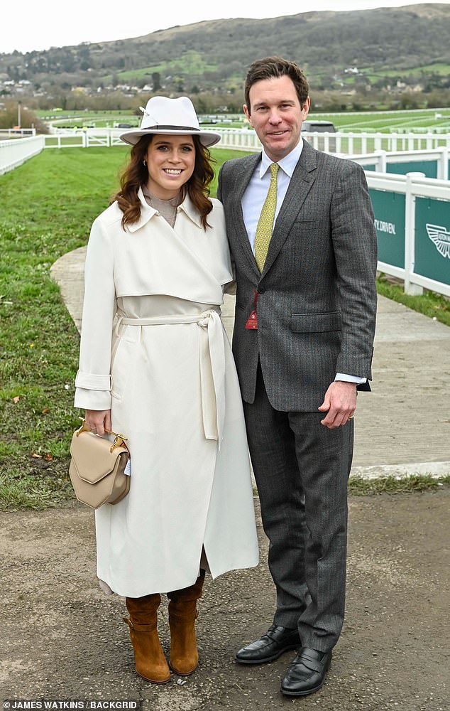 Princess Eugenie and her husband Jack were also in attendance
