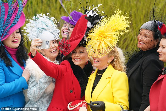 Let me take a selfie! The big dresses and hats called for a photo