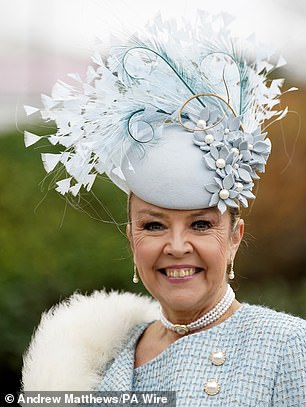 Blue seemed to be a popular choice among guests who wore headpieces and earmuffs