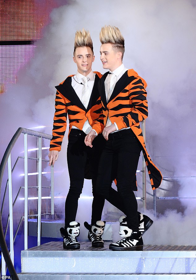Jedward prepare to enter the Celebrity Big Brother house in Elstree, London, in 2011