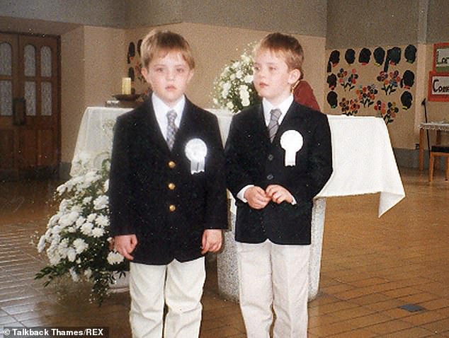 John and Edward Grimes are pictured as children