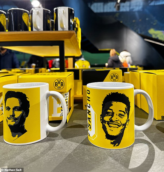 Sancho mugs were among the merchandise lines rushed out to celebrate his return to the club