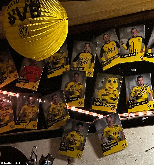 The card of Sancho dates back to his original spell with Dortmund, when he wore the No 7 shirt