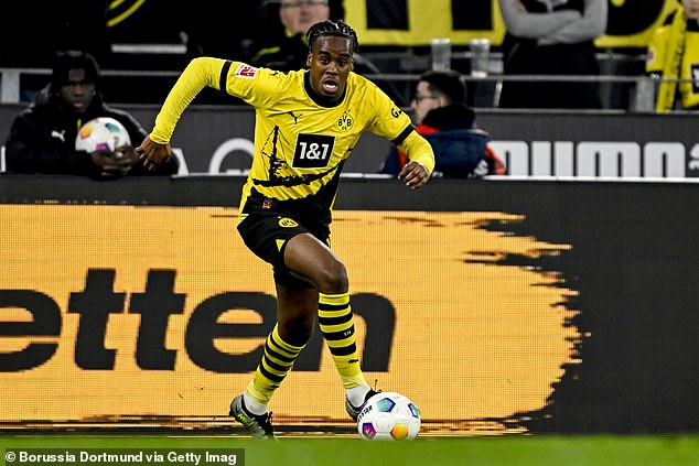 The presence of winger Jamie Bynoe-Gittens at Dortmund reduces the need for Sancho