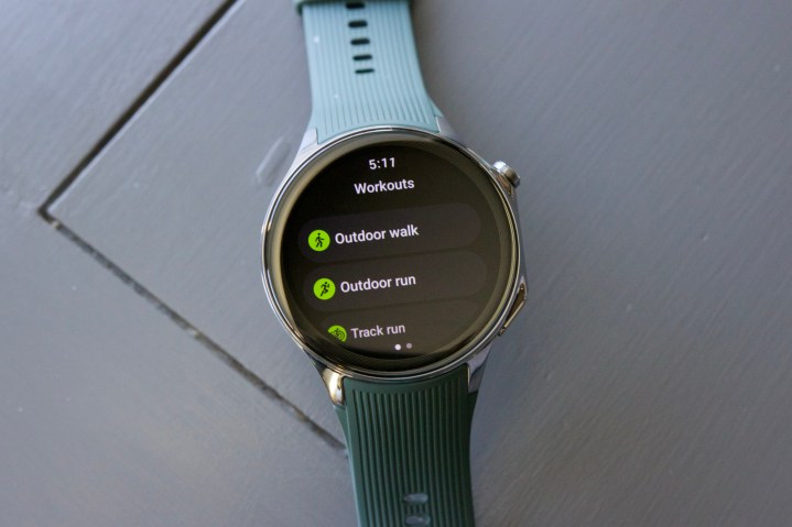 Trainings-App auf der OnePlus Watch 2.