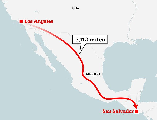Die unglaubliche Reise wird durch vier Länder führen – die USA, Mexiko, Guatemala und El Salvador