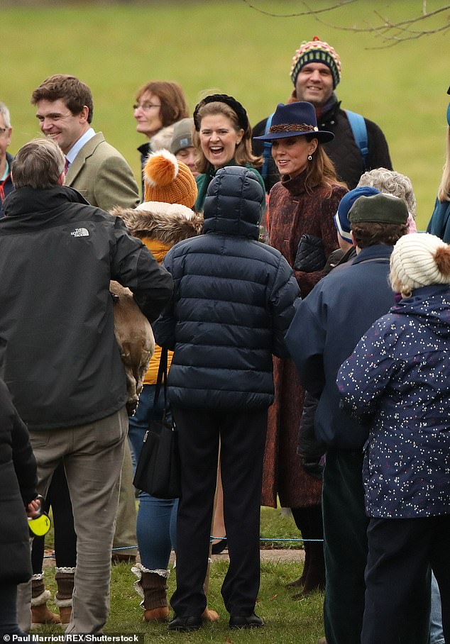 Lady Laura Meade (seen to the left of Kate with a hairband) is said to be godmother to Prince Louis, while James is reportedly godfather to Princess Charlotte. The couple live near the Cambridges' country retreat Amner Hall