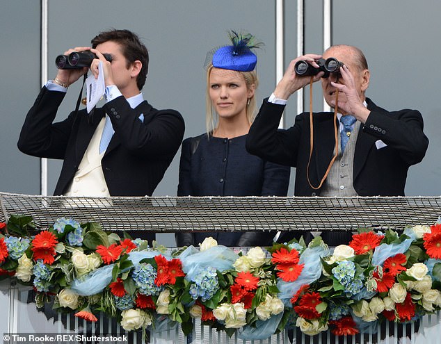 With their mutual interest of racing, the royal family and the Warrens are frequently spotted together at Ascot (seen in 2013 with the late Duke of Edinburgh)