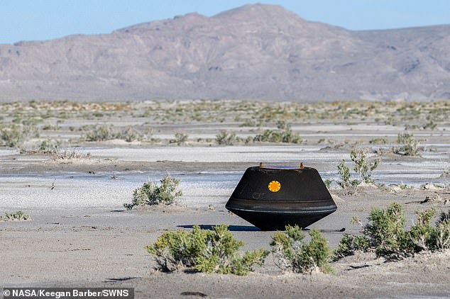 The sample return capsule touched down in the desert of Utah in September 2023