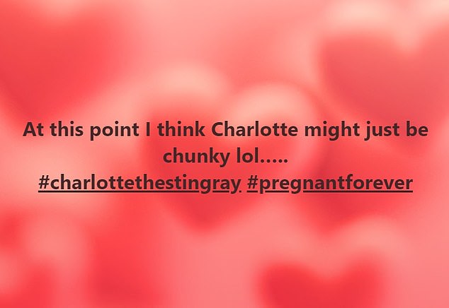 Die Menschen zweifeln an Charlottes Schwangerschaft, weil das Aquarium keinen Geburtstermin bekannt gegeben hat