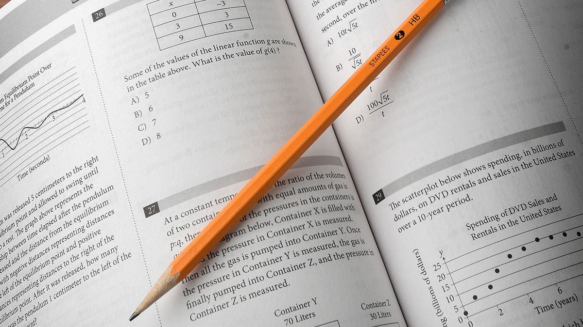 Bleistift auf Buch